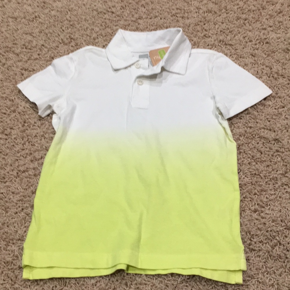Kids White and Green Polo Shirt